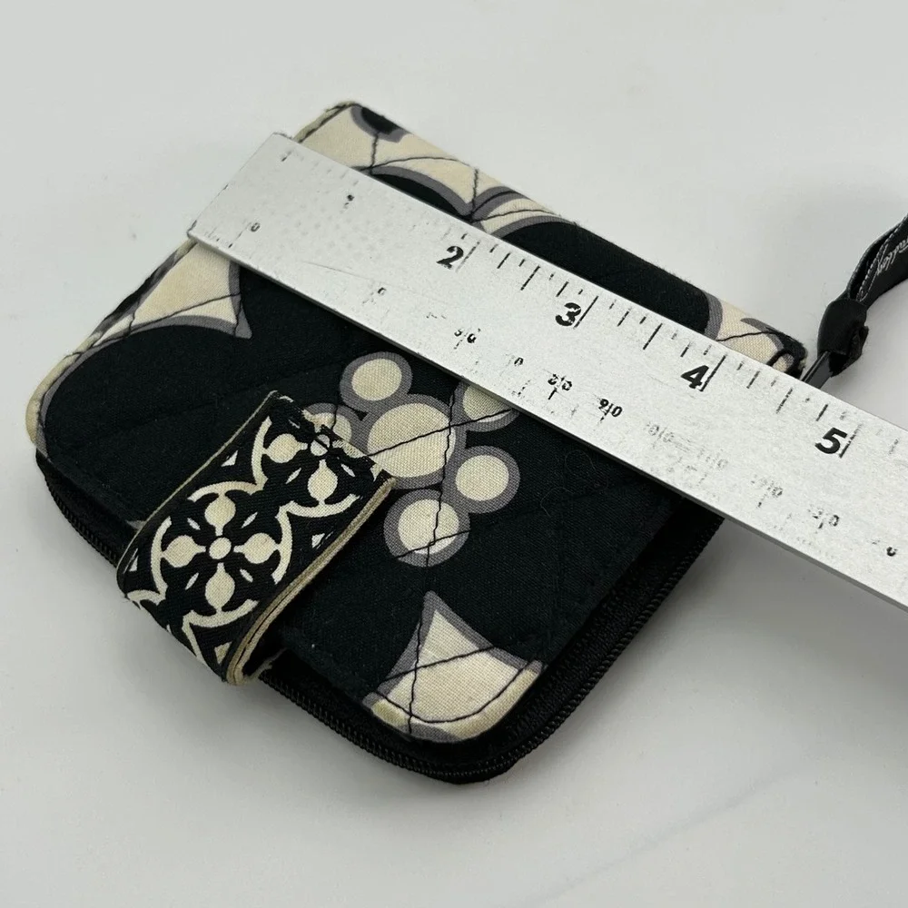 Vera Bradley Bifold Wallet Women OS Black White Good Quilted Night and Day - Picture 6 of 6